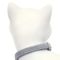 Набор ошейников для кошек, серый, красный