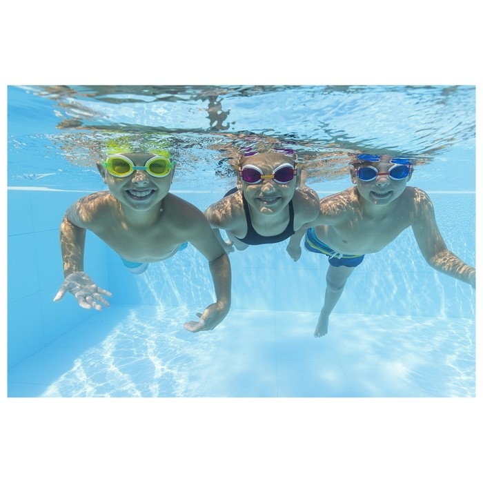 Очки для плавания Ocean Wave, от 7 лет, цвет МИКС, 21048 Bestway Очки для плавания Ocean Wave, от 7 лет, цвет МИКС, 21048 Bestway