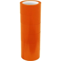 Клейкая лента упаковочная 48мм х 66м 45мкм оранжевый (6 шт/уп)
