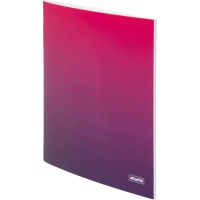 Тетрадь общая А5 48л Attache Градиент Малиновый клетка, 65г, скрепка,УФ-лак