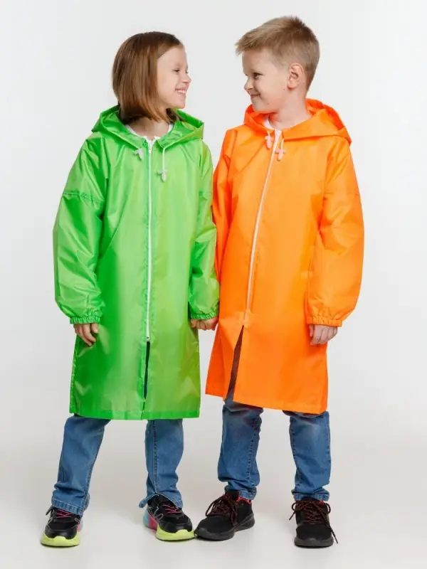 Дождевик детский Rainman Kids, оранжевый неон, 7-9 лет