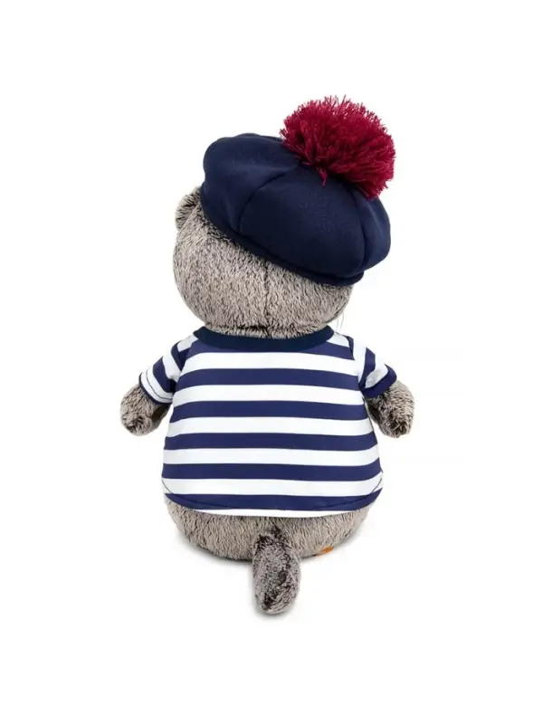 Мягкая игрушка &laquo;Басик&raquo;, в тельняшке и берете, 30 см