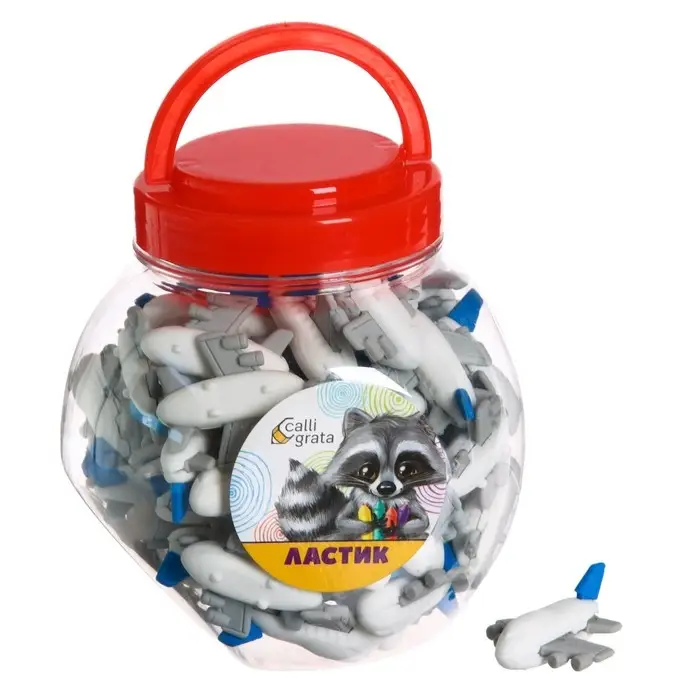 Ластик фигурный Ластик фигурный "Самолет", МИКС