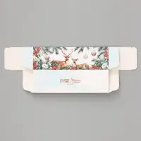 Коробочка для макарун новогодняя &laquo;С Новым годом!&raquo;, 18&times;5.5&times;5.5 см