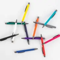 Ручка шариковая Atento Soft Touch, зеленая