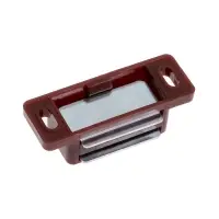 Магнит мебельный M001BR, 41&times;13 мм, маленький, коричневый, 4 шт.