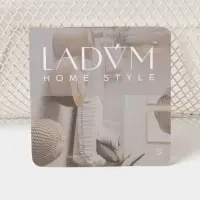Корзинка универсальная LaDо́m, квадратная, с ручкой, 24.5&times;24.5&times;18 см, кремовая