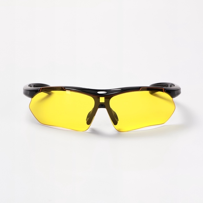 Очки солнечные спортивные велосипедные, uv 400, дужка 11.7 см, ширина 16.5 см, желтые Очки солнечные спортивные велосипедные, uv 400, дужка 11.7 см, ширина 16.5 см, желтые