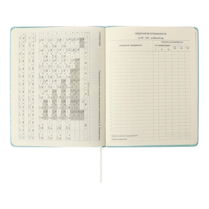 Дневник универсальный для 1-11 класса Leaf, твёрдая обложка, искусственная кожа, с поролоном, тиснение фольгой, ляссе, 80 г/м2