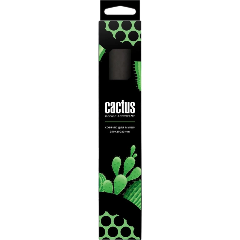 Коврик для мыши Cactus Black 250x200x3мм (CS-MP-D01S/ CS-MPC-D01S)