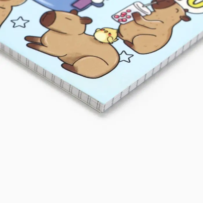 Блокнот А6, 40 л на гребне, мягкая обложка &laquo;Капибара&raquo;