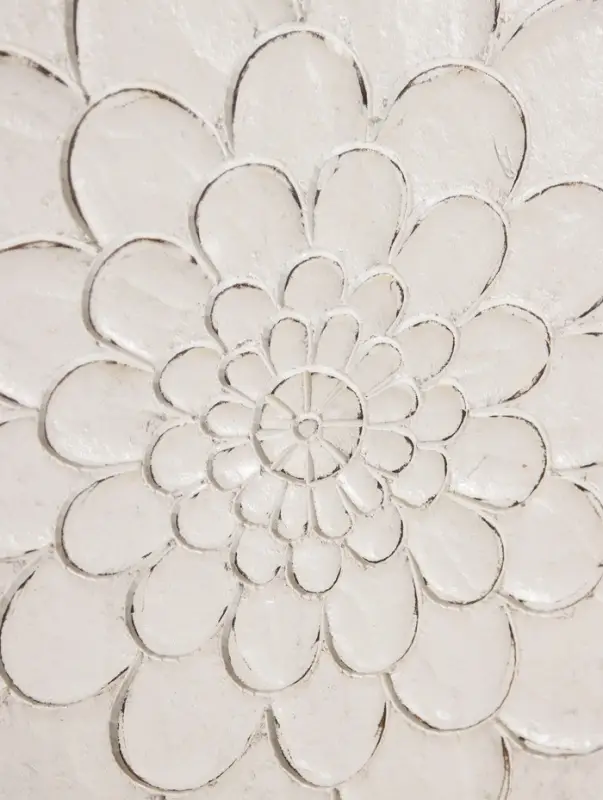 Панно  Панно "Цветок" МДФ, 60х60х1 см, белый