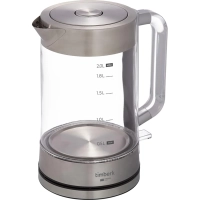 Чайник электрический Timberk T-EK27G04, стекло, 2200Вт, 2л, белый