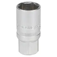 Головка торцевая 1/2"DR шестигранная 21мм свечная, резиновый фиксатор