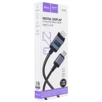 Кабель Type-C на Lightning 1M 27W X118 HOCO черный