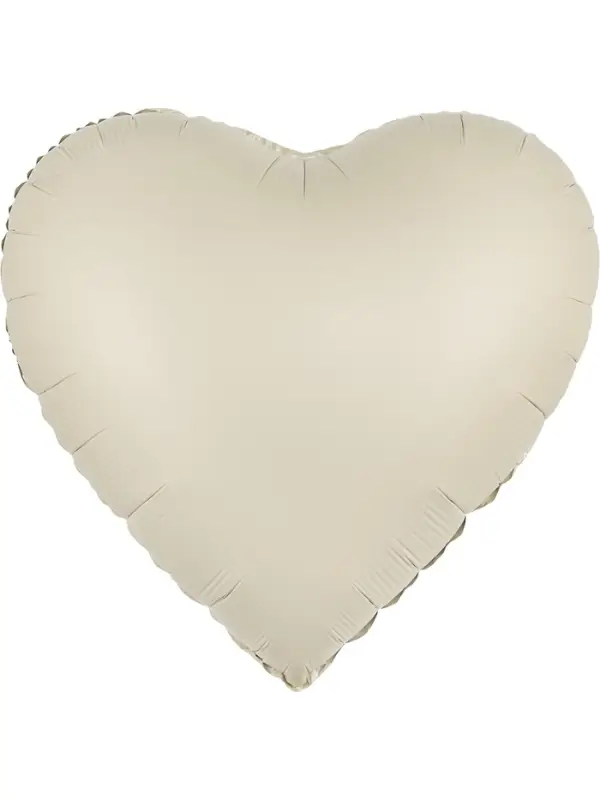 Воздушный шар фольгированный 30" &laquo;Белое сердце&raquo;, сатин