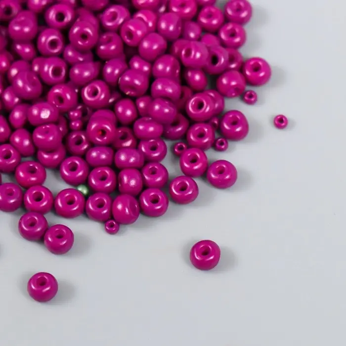 Бисер стекло 6/0  Бисер стекло 6/0 "Баклажановый" 15 гр