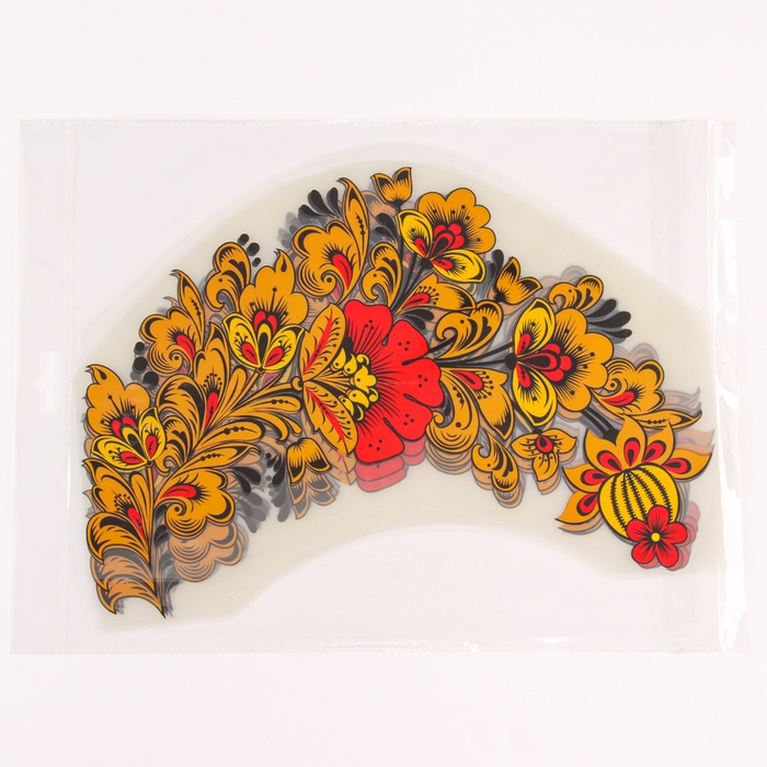 Термотрансфер «Хохлома цветы», 31 х 22,5 см, набор 10 шт.