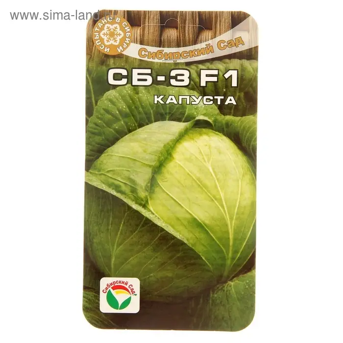 Семена Капусты белокочанной Семена Капусты белокочанной "СБ-3", F1, 25 шт.