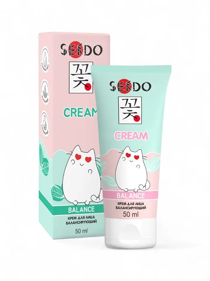 Крем для лица Sendo балансирующий, 50 мл Крем для лица Sendo балансирующий, 50 мл