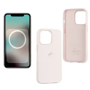 Чехол для iPhone 13 Pro Silicone Case 100% ORG Ghalk Pink (MagSafe + анимация NFC) c LOGO
