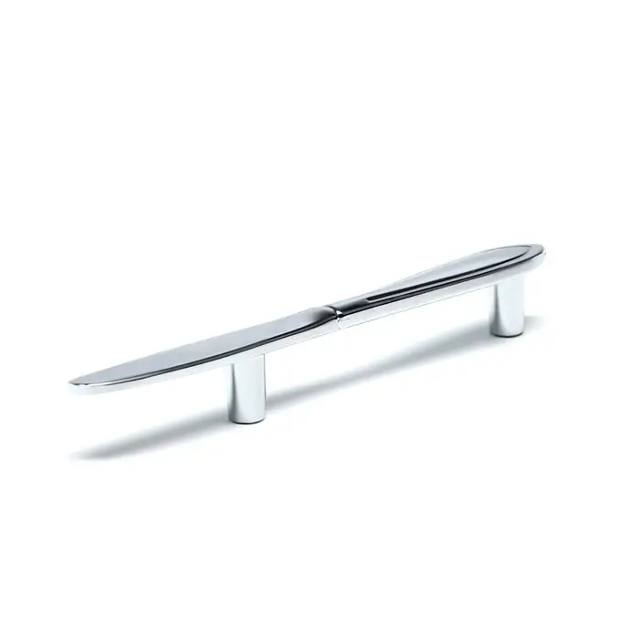 Ручка-скоба CAPPIO RSC002 &laquo;Нож&raquo;, м/о 76 мм, цвет хром