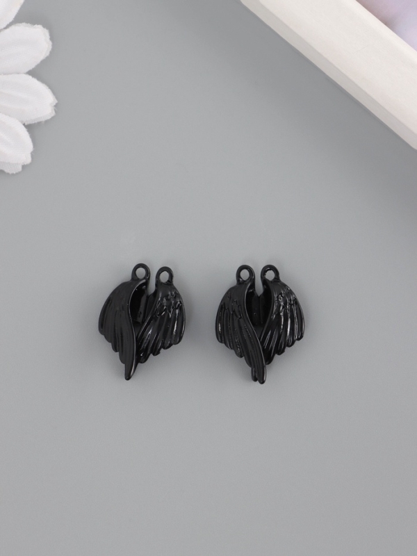 Замок магнитный металл Замок магнитный металл "Крылья" набор 2 шт чёрный 2,6х1,9 см