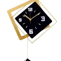 Часы настенные интерьерные &laquo;Геометрия&raquo;, с маятником, плавный ход, 40&times;53 см