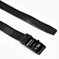 Ремень мужской, ширина 3.5 см, пряжка автомат, чёрный, МИКС