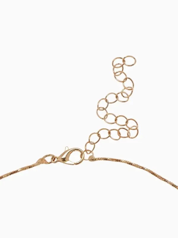 Набор 2 предмета: серьги, колье &laquo;Изумление&raquo;, цветение, белый в золоте, 42 см