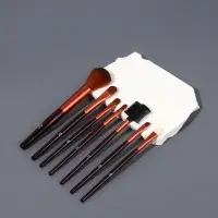 Набор кистей для макияжа SMOKY, 7 шт., в футляре, чёрный