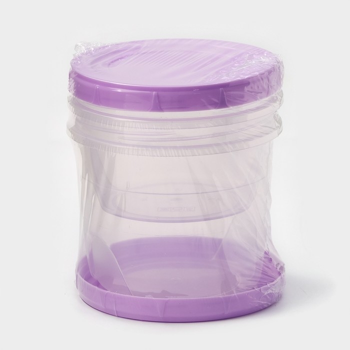 Набор банок для хранения продуктов с крышкой «Фиджи», 2 шт: 0,7 л, 1 л Набор банок для хранения продуктов с крышкой «Фиджи», 2 шт: 0,7 л, 1 л