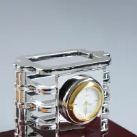 Набор настольный, органайзер 7 в 1, часы, лок для бумаги, визитница, глобус, подставка для печати, карандашница, 40&times;20&times;17, МИКС