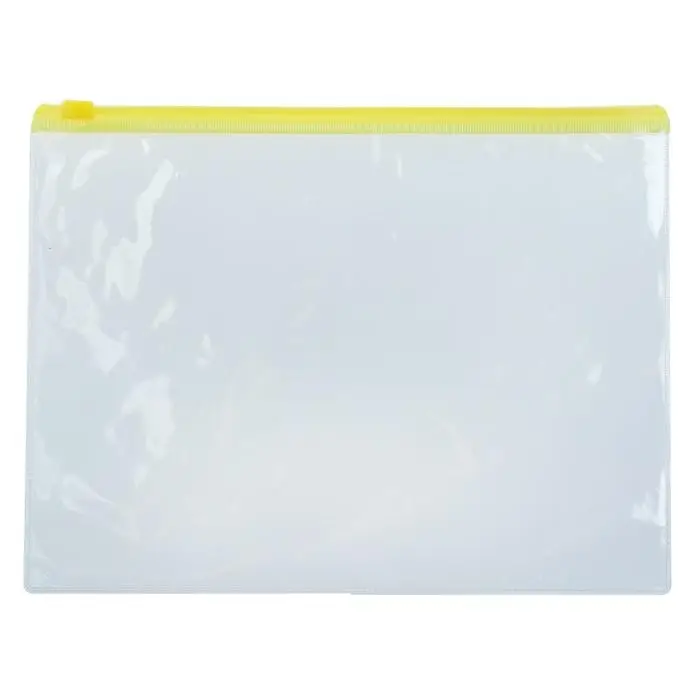 Папка-конверт на молнии формат А5 120мкр прозрачная молния МИКС 23,3×18см Папка-конверт на молнии формат А5 120мкр прозрачная молния МИКС 23,3×18см