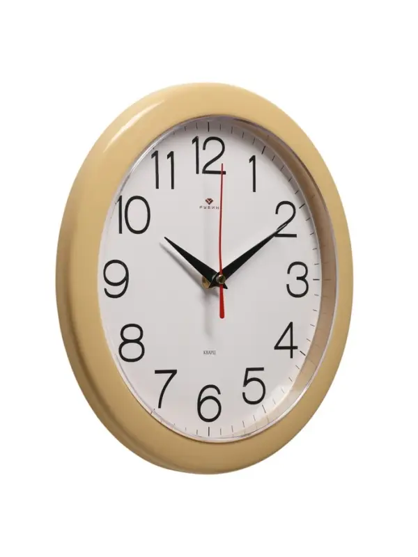 Часы настенные, интерьерные &laquo;Рубин&raquo;, d=23 см, песочный корпус