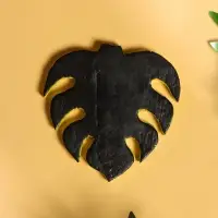 Панно &laquo;Лист&raquo;, 12&times;13&times;1 см, дерево, зелёное