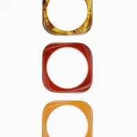 Набор 3 браслета манжета &laquo;Тренд&raquo;, акрил, разноцветный