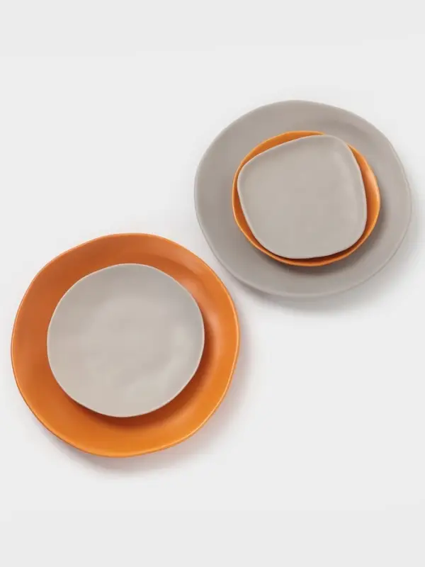 Тарелка Magistro Potter, d=17.7 см, фарфор, светло-серая