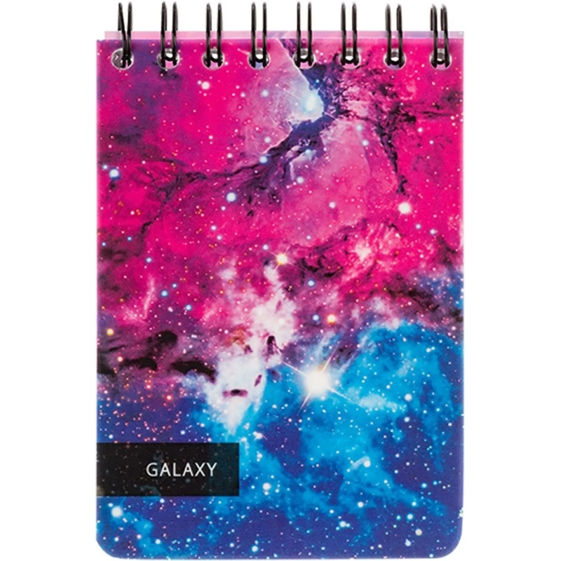Блокнот 120л,А6,Space Galaxy,белый