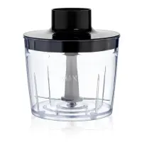 Блендер погружной BRAYER 1244BR, 800 Вт, 4 насадки, стакан 700 мл, чаша 500 мл, чёрный