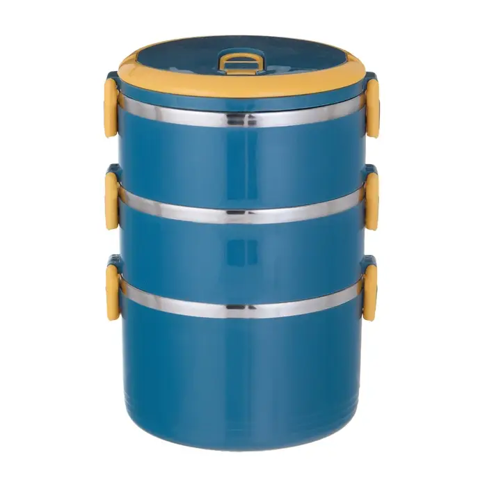 Ланч-бокс, 1.65 л, сохраняет тепло 2 ч, 3 уровня