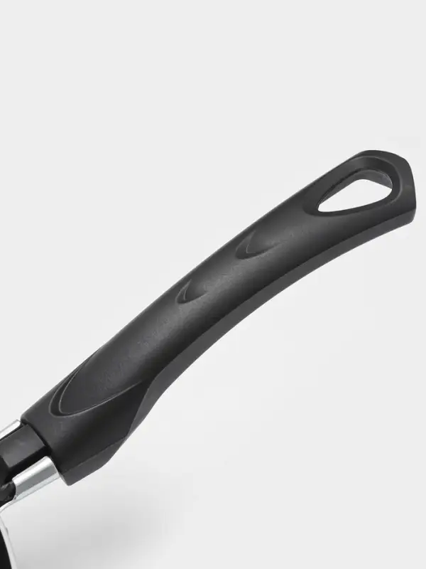 Сковорода Promo, d=24 см, стеклянная крышка, антипригарное покрытие, алюминий, чёрная