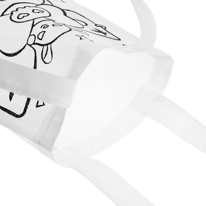 Сумка - шопер раскраска Bad bunny