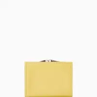 Кошелёк женский на кнопке, 10.5&times;3&times;8.5 см, однотонный, жёлтый