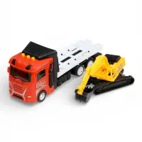 Машина пласт. "Автоперевозчик", 20 см, свет-звук, инерц., подв. дет., экскаватор в компл. 2054256-R