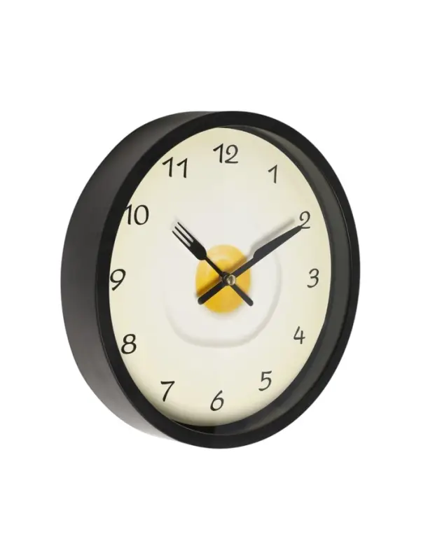 Часы настенные классические &laquo;Яичница&raquo;, серия: Кухня, бесшумные, плавный ход, d=23 см