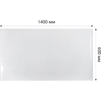 Коврик на стол 1400x600мм пленка-жидкое стекло пвх прозр. 500мкм