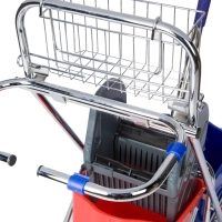 Тележка уборочная с отж. прессом Luscan Prof 2х17л 118,5x40x100,5см