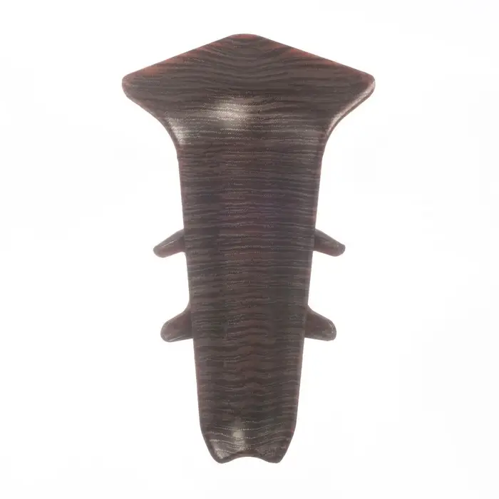 Угол внутренний для плинтуса «Деконика», 55 мм, 303 цвет венге темный