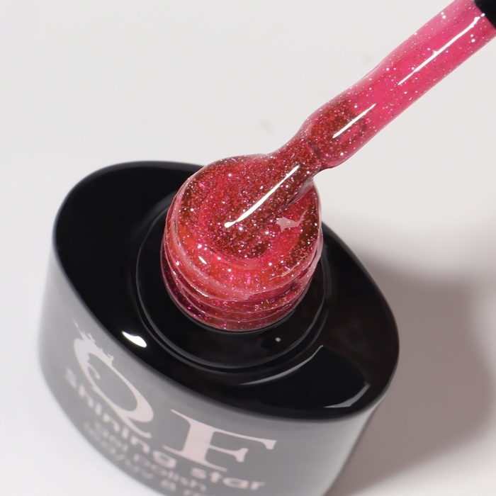 Гель лак для ногтей, «SHINING STAR», светоотражающий, 3-х фазный, 8мл, LED/UV, цвет красный (022) Гель лак для ногтей, «SHINING STAR», светоотражающий, 3-х фазный, 8мл, LED/UV, цвет красный (022)